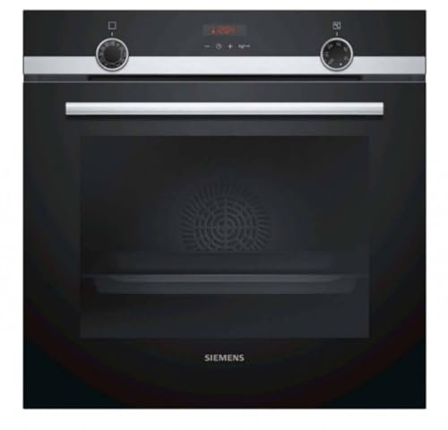 Siemens HB574AER0 iQ300 - Horno multifunción Pirólisis, 60 cm, 3600 W, 10 programas automáticos, Bloqueo de seguridad, Color negro y acero inoxidable