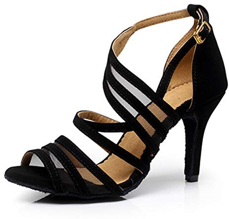 Dress First Ballroom Dance Shoes Women 2.3“ Dancing High Heel Salsa Shoe Latin Sandal Pumps