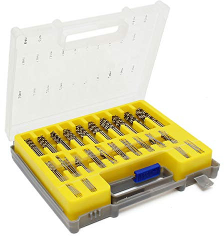 TuToy 150 Stücke 0,4Mm-3,2Mm Micro Spiralbohrer Set Mini Hss Zylinderschaft Bohrer