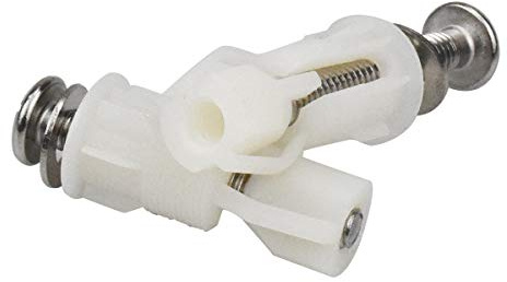 2pcs Vite del Coperchio del Water Vite di Espansione per WC Vite Fissaggio Sedile WC Parti di Ricambio per Coperchio WC Realizzato in Acciaio Inossidabile e Plastica