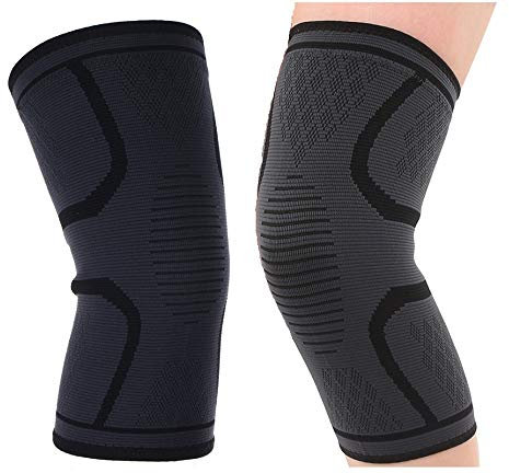 Kniebandage für Männer & Frauen - Knieschoner Elastische Knieschützer Knieorthese mit Antirutsch Saum - Knee Support für Laufen, Joggen, Sport, Volleyball, Fußball, Basketball