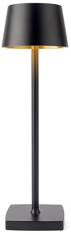 LED Tischlampe Kabellos, 6000mAh Akku, IP54 Wasserdicht, Alle Aluminiumlegierungen, Berühren Dimmen, Warmes Licht, für Schlafzimmer Coffee Buffet Restaurant