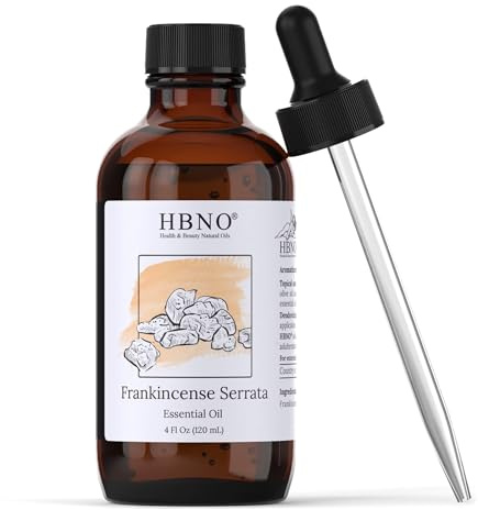HBNO California Bottled Frankincense Essential Oil (Serrata) 4 fl oz (120ml) - Natural & Premium Grade Frankincense Oil Essential Oil,