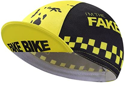 BikingBros Rolig cykelmössa – polyester svart cykelhatt under hjälm – cykelhjälmfoder andningsbar & svettupptagning, E7, one size