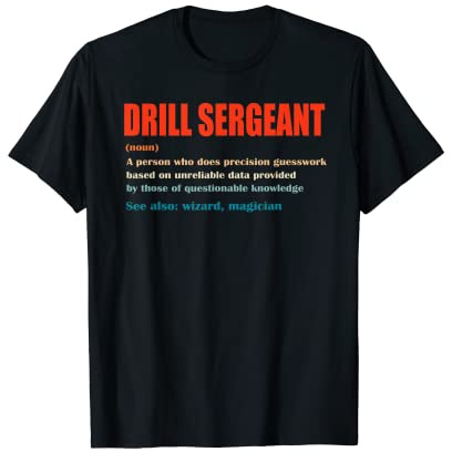 Sargento de taladro clásico de definición mago Camiseta