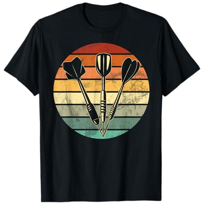 Retro Dartscheibe Dartboard 180 für Dartspieler Dart Herren T-Shirt