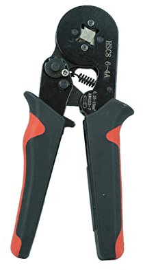 OURECO Alicate De Alambre Estilo Europeo Tubular Terminal Cableado Manual Manual Electricista 4/6 Esquinas 0.25-6mm 0.25-10mm Alicates de engarce Alicates De Torsion Alambre (Size : Blackhead