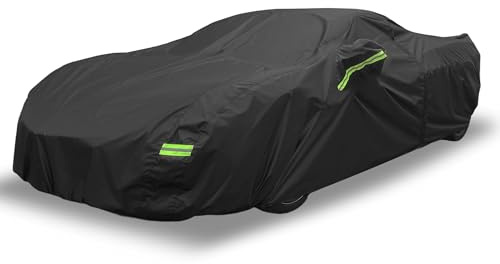 X AUTOHAUX Waterproof Car Cover for Chevrolet Corvette C4 C5 C6 C7 1984-2019 210D Outdoor Full Car Cover All Weather Windproof Sun Rain Protection with Door Zipper