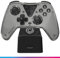 Oniverse Kabelloser Controller für Switch OLED Lite PC ANDROID iOS, Ladestation, Einstellbare Vibrationen, Makro-Tasten, Turbo-Modus, Wake-Up, 6-Achsen-Gyroskop, Astralite (Nysa Grey/Grau)
