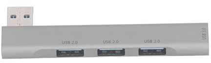 Hub USB 3.0, Divisor de Concentrador USB 3.0 2.0 de 4 Puertos, Adaptador USB Portátil Mini Expansor Multipuerto, Divisor USB de Transferencia de Datos Rápida Compatible con