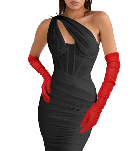 Yicelerate Spitzenhandschuhe,Handschuhe Damen,Lange Netzhandschuhe,Schwarze Handschuhe,Netzhandschuhe Schwarz,Spitzenhandschuhe Schwarz,Lange Damen Elegant