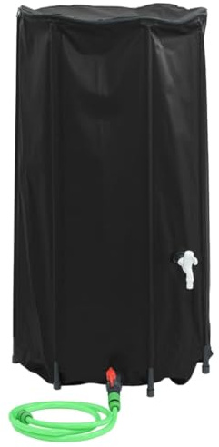 vidaXL Vattentank med kran vikbar 100 L PVC
