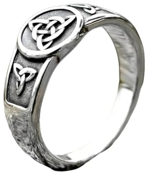 Weav Hexenknoten-ring, Wicca-kreuz, Keltischer Knoten, Damenringe, Hexerei, Glücksschutz, Amulett, Schmuck, Vintage