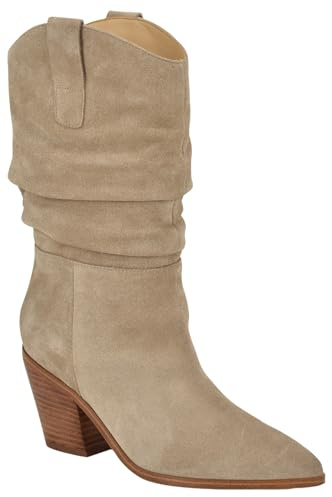 Nine West Botas Kadon de media pantorrilla para mujer, Taupe Suede 240, 37 EU