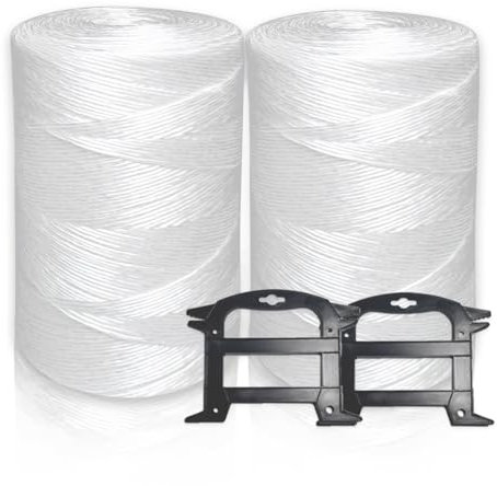 Cordel de tomate de 6300 pies, cordel de polipropileno resistente, color blanco