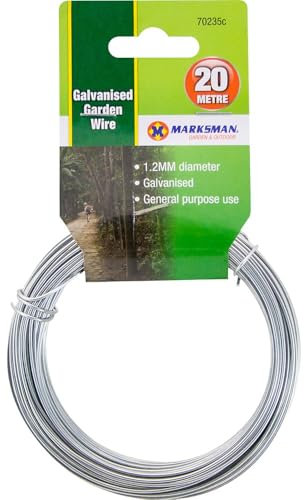 Heavy-Duty 1.2mm x 20m Galvanised Garden Wire - Rust-Resistant and Durable