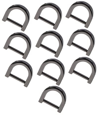 CORHAD 10stücke D-ringe Zinklegierung Mit Schraubverschluss Abnehmbare D-ringe Für Taschen Rucksäcke Diy-projekte Langlebig Und Rostfrei Innenmaß Schwarz