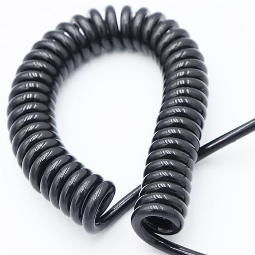 Gewundene Spirale 4-adriges, spiralförmiges, schrumpfbares Kabel, 1 Meter, Teleskop-Federdraht, 22 AWG, 13 AWG, dehnbares Kabel Spanndraht(11AWG 4mm2)