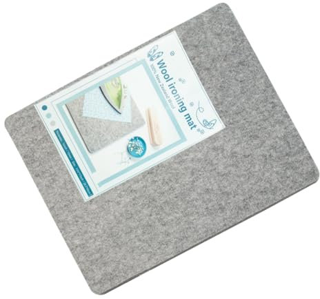 AUTSUPPL Wollbügelunterlage Hochtemperaturbeständige Bügelmatte Aus Schafswolle Für Quilter Gleichmäßige Wärmeverteilung Tragbar Für Tisch Und Reiseanwendungen