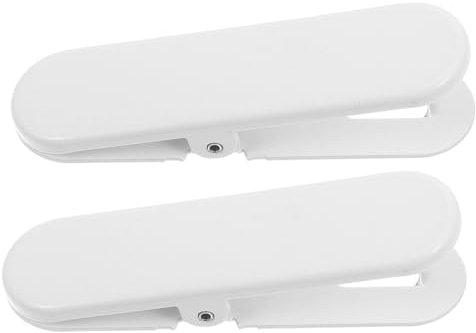 iplusmile 2piezas Accesorios De Almacenamiento Para Tablero Perforado Pinzas Blancas Organizador De Pared Fijación De Tablero Perforado De Decoración Hogar u Oficina