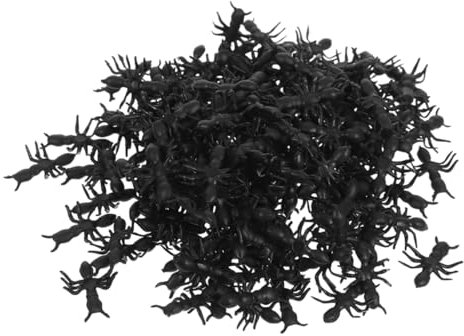 GETAJGHSD 300 Stück Realistische Ameisenstatuen Künstliche Ameisenfiguren für Garten und Schreibtisch PVC Dekoration für Halloween und Lernspielzeug