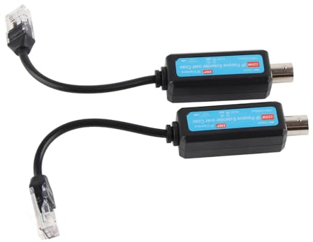 Generic Adattatore Coassiale all'Adattatore Ethernet, Trasmettitore Coassiale di Rete di Cavo Coassiale 1PAIR 10/100 MBPS 1CH Adattatore Ethernet Powerline Extender Passive Extender Passive