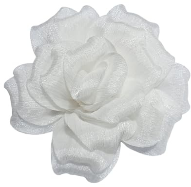 150mm Broche Fleur Camélia Élégante – Épingle à Revers En Tissu Texturé, Accessoire De Mode Pour Femme Et Homme, Idéal Pour Mariage, Fête, Costume Et Robe, Cadeau Festif