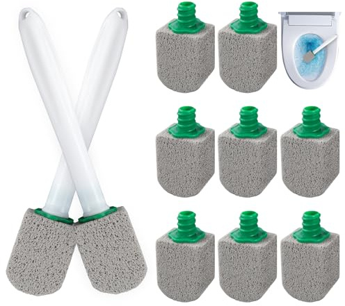 ANOMM 10 Pezzi Pietra Pomice Detergente WC, Pulizia Pietra Detergente Con 2 Manico, Pietra Per La Pulizia Della Toilette, Pumice Stone Per La Pulizia Della Toilette, Lavandino, Piscine, Cucine, Bagno