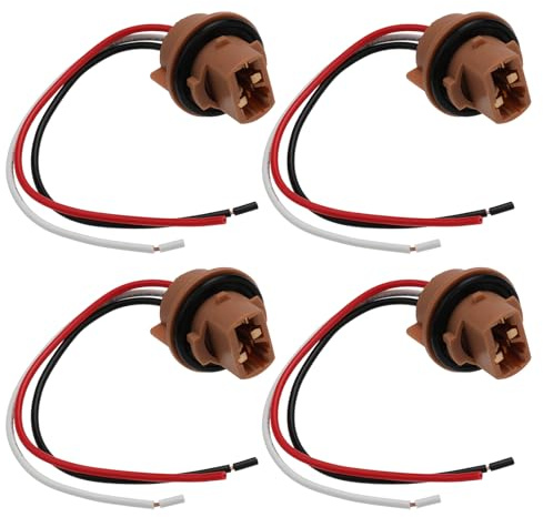 EMSea 4Pcs T20 Glühbirne Sockel W21 5W Blinker Umge Bremslicht Adapter
