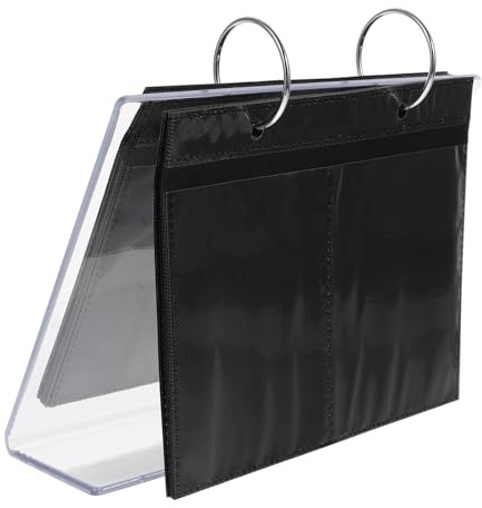 Gatuida Organisateur Autocollants Ongles Transparent Album Porte-stickers Nail Art Portable Support Pratique pour Salon Manucure Rangement Facile et Léger pour Autocollants Nail Decal