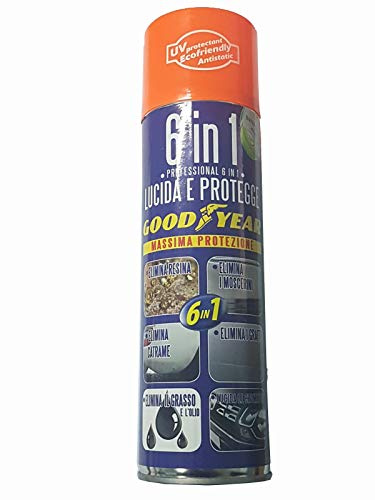 Goodyear 6 in 1 Lucida E Protegge ELIMINA Resina CATRAME Grasso MOSCERINI Graffi