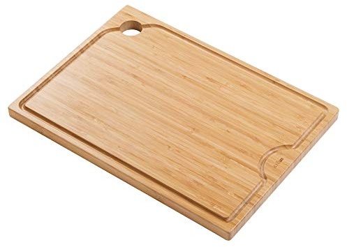 Kraus Kore Solid Bamboo Cutting Board for Workstation Kitchen Sink (16 3/4 in. x 12 in.), KCB-WS103BB