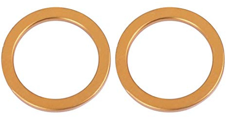 F FIERCE CYCLE 2X Krümmerdichtung Für Honda CG125 30mm | Kupfer, Kupferton, Außendurchmesser 40mm, Dicke 5.1mm, Für Honda CG150/175/200/250, Hitzebeständig, Leckagefrei