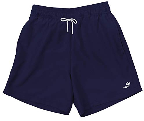 Splash About Soaked Short de Bain pour garçon, Bleu Marine, 12-13 Ans