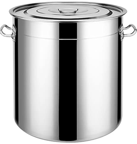 Suppeneimer/Suppentopf Food Grad 304 Edelstahl Große Kapazität Kommerziellen extra dicken Halogen-Eimer mit Deckel (Size : 40cm)