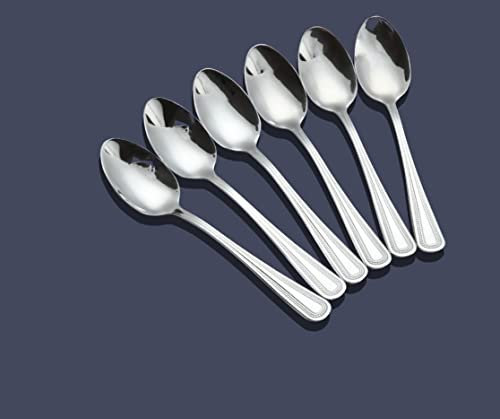 PLUS HOME Cubertería de acero inoxidable (Minimal)(Elegance)(Versalles)(Seurat) más de 50 modelos Excelente acabado (CUCHARAS POSTRE 15X3.2CM, Colección Seurat)