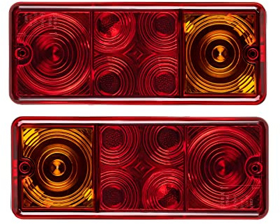 AUTOLIGHT 24 2 x Dreikammerleuchte DDR Rückleuchte Anhänger Rücklicht Anhängerleuchte
