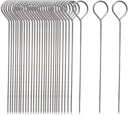 VIKY® Aghi per rouladen, 50 aghi per involtini in acciaio inox, 15 cm, per tutti gli appassionati di carne e vegetariani, per sostituire facilmente le mollette per involtini