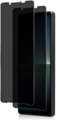 Fiokxie [2 Pièces] Verre Trempé Anti Espion avec Sony Xperia 10 IV - Anti Spy Film de Protection Dureté 9H, Privacy Film Protection Écran, [Anti-Rayures] 3D Vitre Protecteur Filtre Confidentialité
