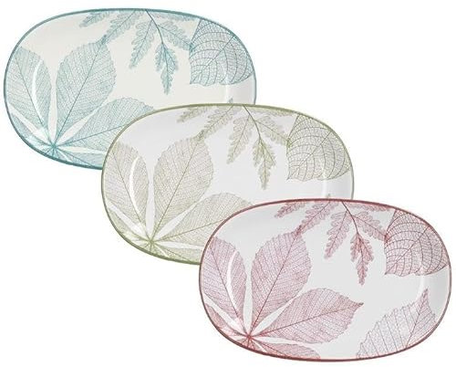 Tognana 1 Pezzo Piatto Piano da Portata Ovale Natura 23 cm 3 Colori
