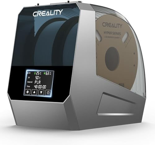 Creality Sécheur de filament officiel Space PI Plus, 2 rouleaux de déshydrateur de filament pour imprimante 3D avec chauffage à air chaud à 360°, déshydrateur pour PLA ABS PETG TPU 1,75/2,85 mm