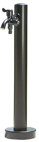 LYUCAYHQ Gartenwassersäule, Wassersäule Garten, Frostsicherer Außenwasserhahn, Runde Wasserzapfstelle aus Edelstahl, für Villa, Garten, Innenhof, Einfache Installation(95cm/37in)