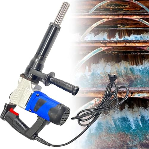 vanenferse Escalador De Agujas Eléctricas Grado Industrial W, Cinceles Eléctricos Chorro Eléctrico De La Pistola De Derivación De La Aguja Mano para Eliminar El Óxido, Escoria De Soldadura Y Pintura