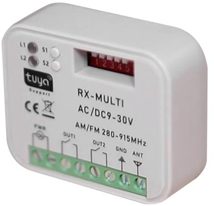 Récepteur Multifréquence Universel Intelligent WiFi Commutateur Relais à Distance Tuya Porte de Garage Domotique Tuya WIFI DC9-30V