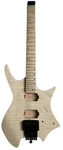 Gitarrenkorpus Professioneller Gitarrenbauer DIY Headless Gitarren Kit Teil Mahagoni Korpus Ahorn Furnier-Hals