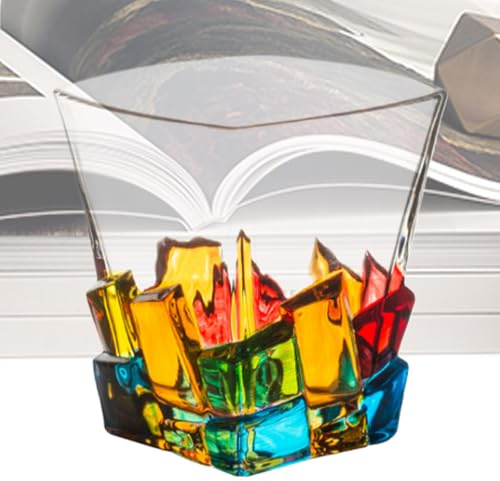 Piccoli bicchieri da whisky, 309 g, bicchieri da vino, bicchieri colorati per compleanni, matrimoni, vacanze, riunioni di amici