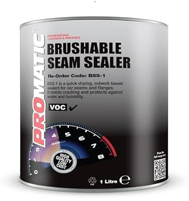 Promatic Brushing Seam Sealer BSS-1 – Grey | 1 Kg Tub | High-Adhesion Thixotropic Automotive Sealant | Flexible, Overpaintable & Non-Sag | Seals & Welds Joints & Metal Panels | Long-Lasting Quality