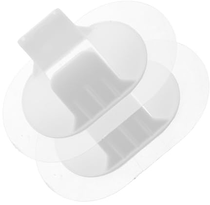 TOPBATHY 2pcs PVC Drainage Pipe Bracket Clamps Self Adhesive Wall Clips for Washing Machine Hose Fixing No Drilling Required Supports for Tiles and Walls Noise Reducing