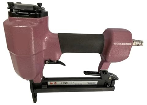 Air Nailer, Nail Guns Cordless 425K Purple Pneumatic Staple Gun 18guage Medium Wire Staple Nail Gun for Home DIY & Construction,for Woodworking