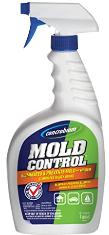 Concrobium Mold Control Spray, 32 oz, Mold and Mildew Cleaner for Hard Surfaces, Helps Eliminate and Prevent Mold and Musty Odors, No Bleach Formula for Indoor and Outdoor Use